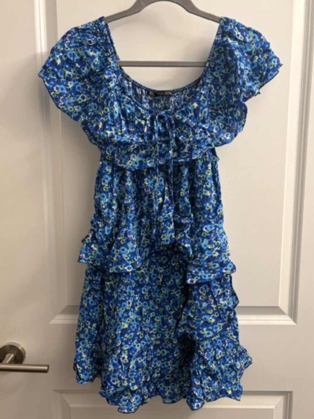 Zara Blue Floral Dress